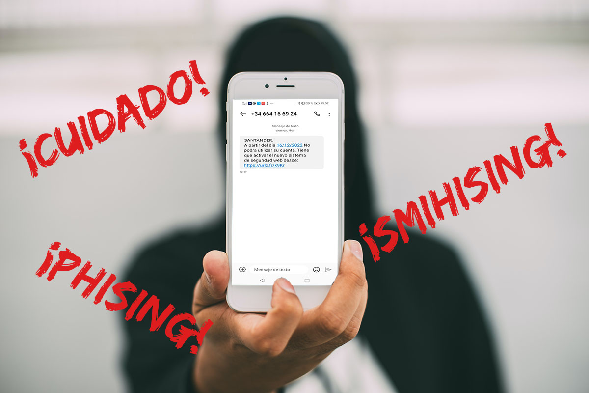 Hacker phising smishing
